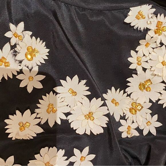 NWT -CAROLINA HERRERA Black embellished Techno fabric evening jacket- size L - Picture 4 of 12